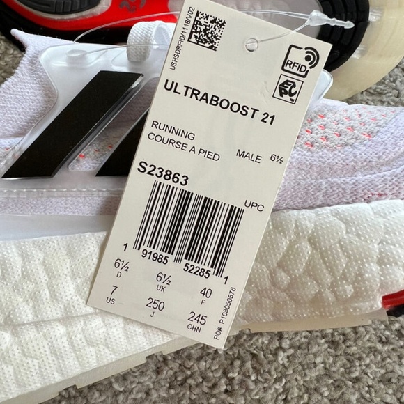 Adidas Ultraboost 21 Running Shoes Men’s US Size 7 Women's 8 - Picture 5 of 5